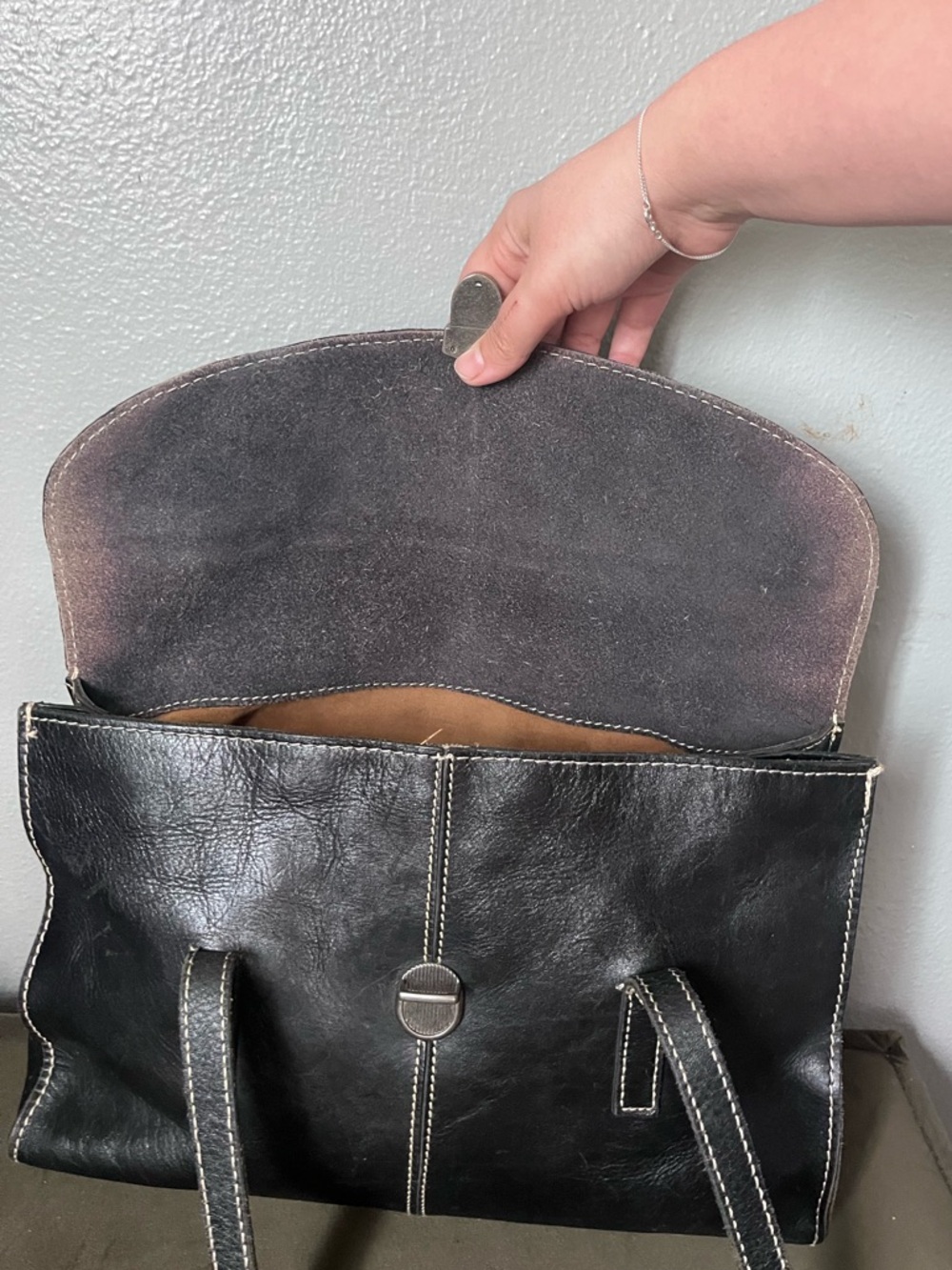 Patricia Nash Black Leather shoulder bag - Picture 8 of 12